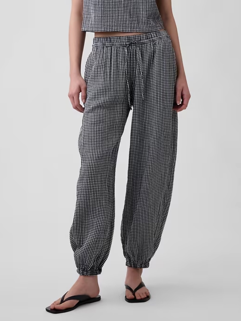 NWT cotton gauze easy joggers